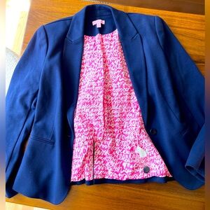 Lilly Pulitzer soft blazer in navy, size medium